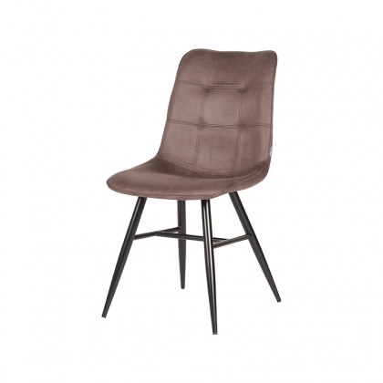 LABEL51 Eetkamerstoel Otis - Truffel grijs - Microfiber