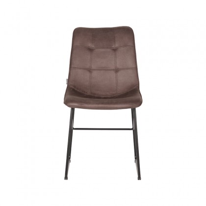 LABEL51 Eetkamerstoel Slim - Truffel grijs - Microfiber