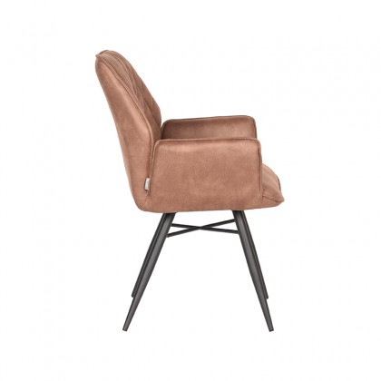 LABEL51 Eetkamerstoel Bink - Tanny - Microfiber