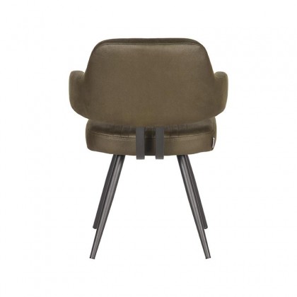 LABEL51 Eetkamerstoel Olav - Army green - Microfiber