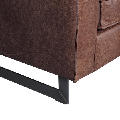 LABEL51 Bank Arezzo - Bruin - Leder - 3-Zits