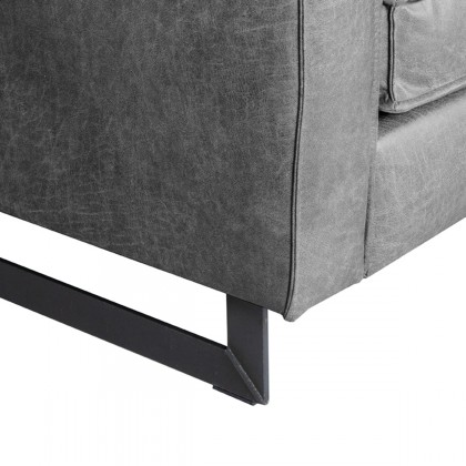 LABEL51 Bank Arezzo - Grijs - Microfiber - 2-Zits