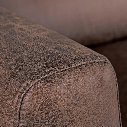 LABEL51 Bank Napoli - Bruin - Microfiber - 3-Zits