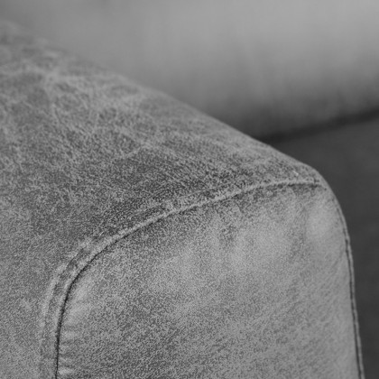 LABEL51 Bank Napoli - Grijs - Microfiber - 3-Zits