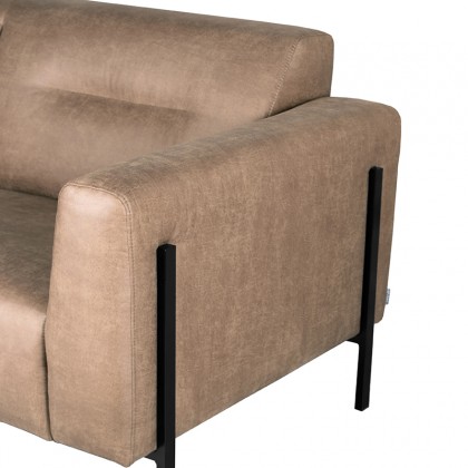 LABEL51 Bank Napoli - Taupe - Micro Suede