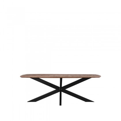 LABEL51 Eetkamertafel Zane - Espresso - Mangohout - 160x100 cm