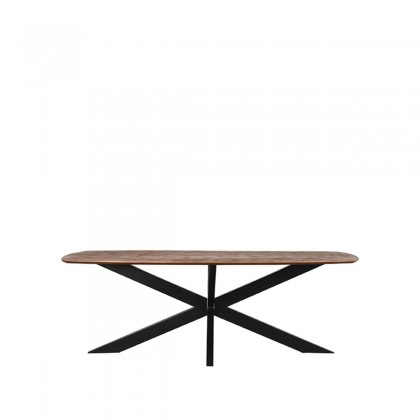 LABEL51 Eetkamertafel Zane - Espresso - Mangohout - 190x100 cm