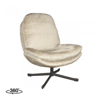 LABEL51 Fauteuil Noel - Beige - Stof