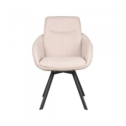 LABEL51 Eetkamerstoel Beauty - Naturel - Boucle