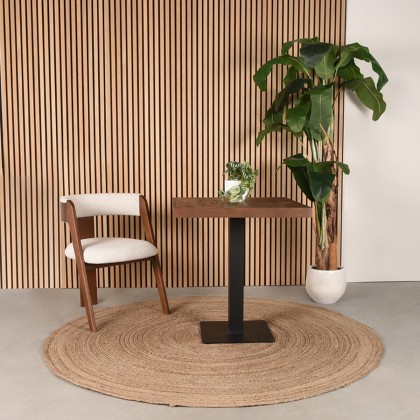 LABEL51 Eetkamerstoel Sasha - Wit - Boucle