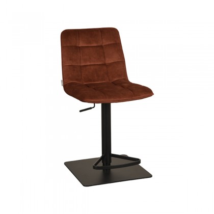 LABEL51 Barkruk Juul - Rust - Velours - Gaslift