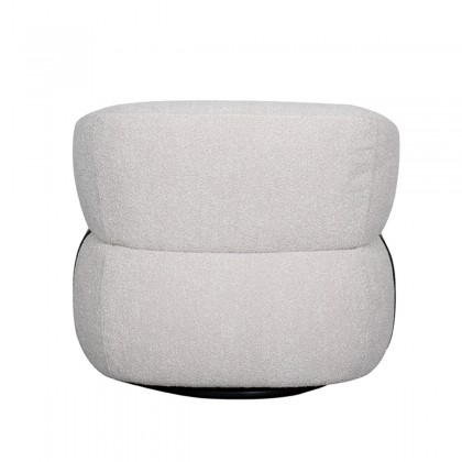 LABEL51 Fauteuil Valenza - Naturel - Boucle - Zwart Eiken