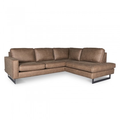 LABEL51 Hoekbank Allure - Taupe - Micro Suede - Rechts