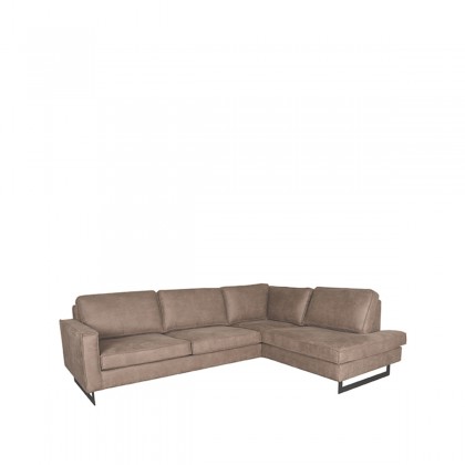 LABEL51 Hoekbank Allure - Taupe - Micro Suede - Rechts