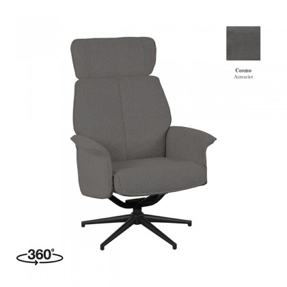 LABEL51 Fauteuil Verdal - Antraciet - Cosmo