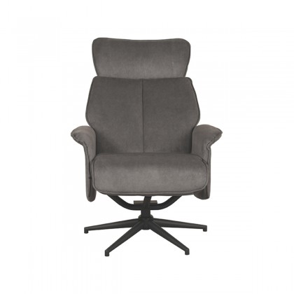 LABEL51 Fauteuil Verdal - Antraciet - Cosmo - Excl. Hocker