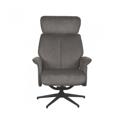 LABEL51 Fauteuil Verdal - Antraciet - Cosmo - Excl. Hocker