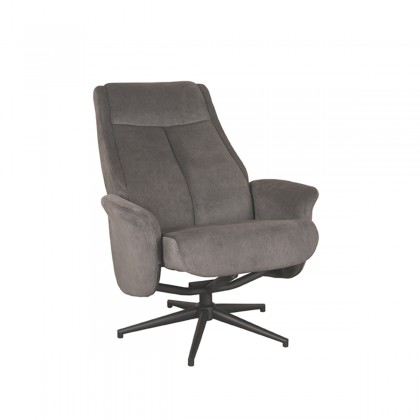 LABEL51 Fauteuil Bergen - Antraciet - Cosmo - Excl. Hocker
