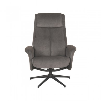 LABEL51 Fauteuil Bergen - Antraciet - Cosmo - Excl. Hocker