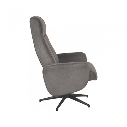 LABEL51 Fauteuil Bergen - Antraciet - Cosmo - Excl. Hocker