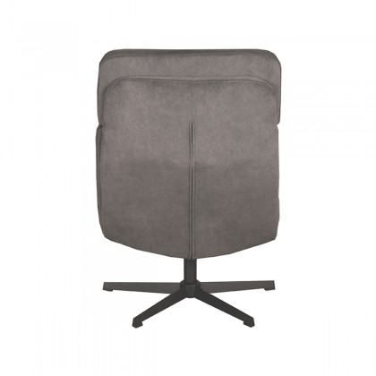 LABEL51 Fauteuil Alvar - Antraciet - Cosmo - Excl. Hocker