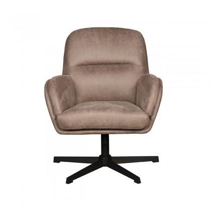 LABEL51 Fauteuil Moss - Taupe - Micro Suede