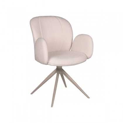 LABEL51 Eetkamerstoel Kimball - Naturel - Boucle