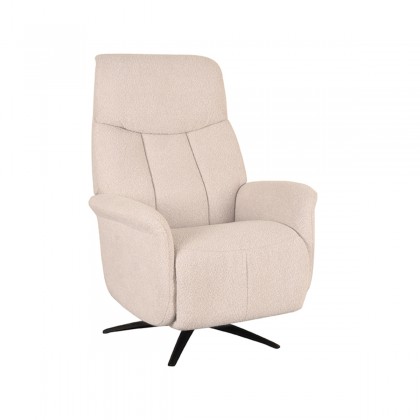 LABEL51 Fauteuil Oslo - Naturel - Boucle - Elektrische