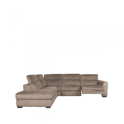 LABEL51 Hoekbank Livordo - Taupe - Cosmo - Links