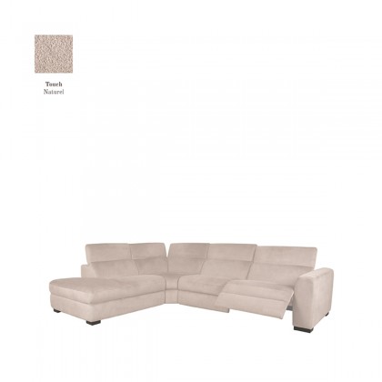 LABEL51 Hoekbank Livordo - Naturel - Boucle - Links