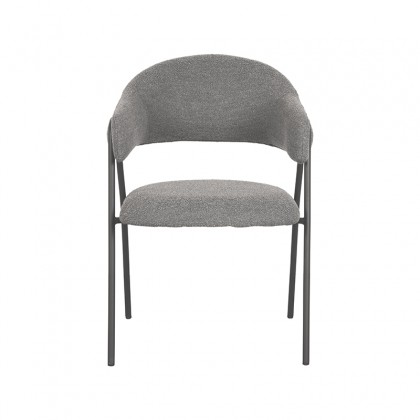 LABEL51 Eetkamerstoel Lowen - Grijs - Boucle