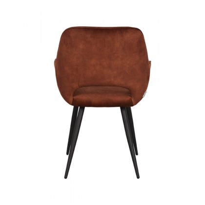 LABEL51 Eetkamerstoel Fer - Rust - Velours