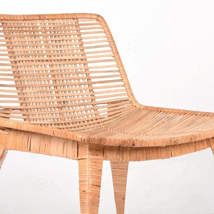 LABEL51 Fauteuil Rex - Naturel - Rotan