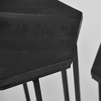 LABEL51 Bijzettafel Slide - Zwart - Mangohout