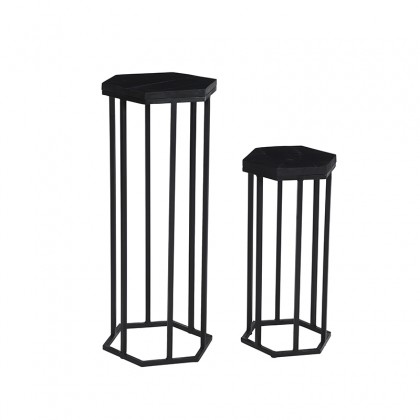 LABEL51 Bijzettafel Slide - Zwart - Mangohout