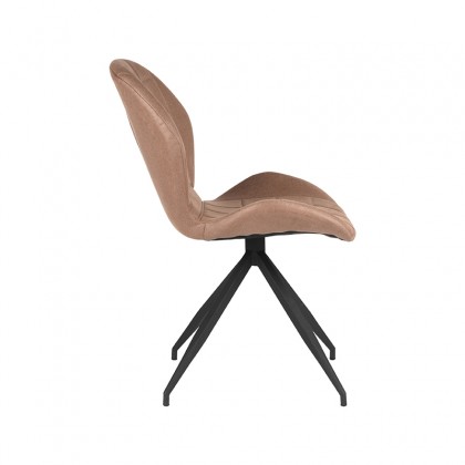 LABEL51 Eetkamerstoel Ferm - Stone - Microfiber