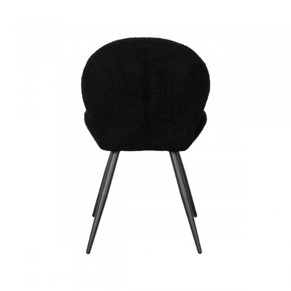 LABEL51 Eetkamerstoel Sky - Zwart - Teddy
