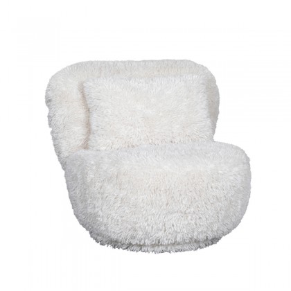 LABEL51 Fauteuil Doodle - Crème - Fluffy