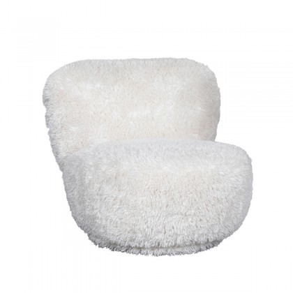 LABEL51 Fauteuil Doodle - Crème - Fluffy