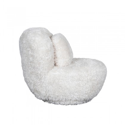 LABEL51 Fauteuil Doodle - Crème - Fluffy