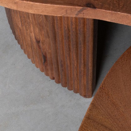 LABEL51 Salontafel Timon - Nature - Mangohout - 100 cm