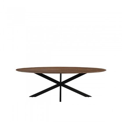 LABEL51 Eetkamertafel James - Nature - Mangohout - 210 cm - Ovaal