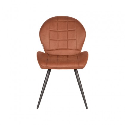 LABEL51 Eetkamerstoel Sil - Cognac - Microfiber