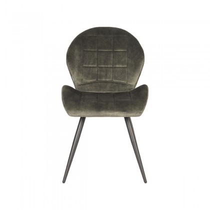 LABEL51 Eetkamerstoel Sil - Hunter - Velours