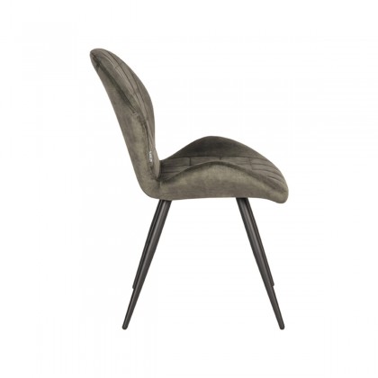 LABEL51 Eetkamerstoel Sil - Hunter - Velours
