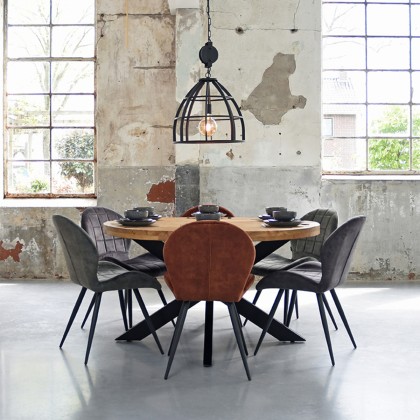 LABEL51 Eetkamerstoel Sil - Hunter - Velours