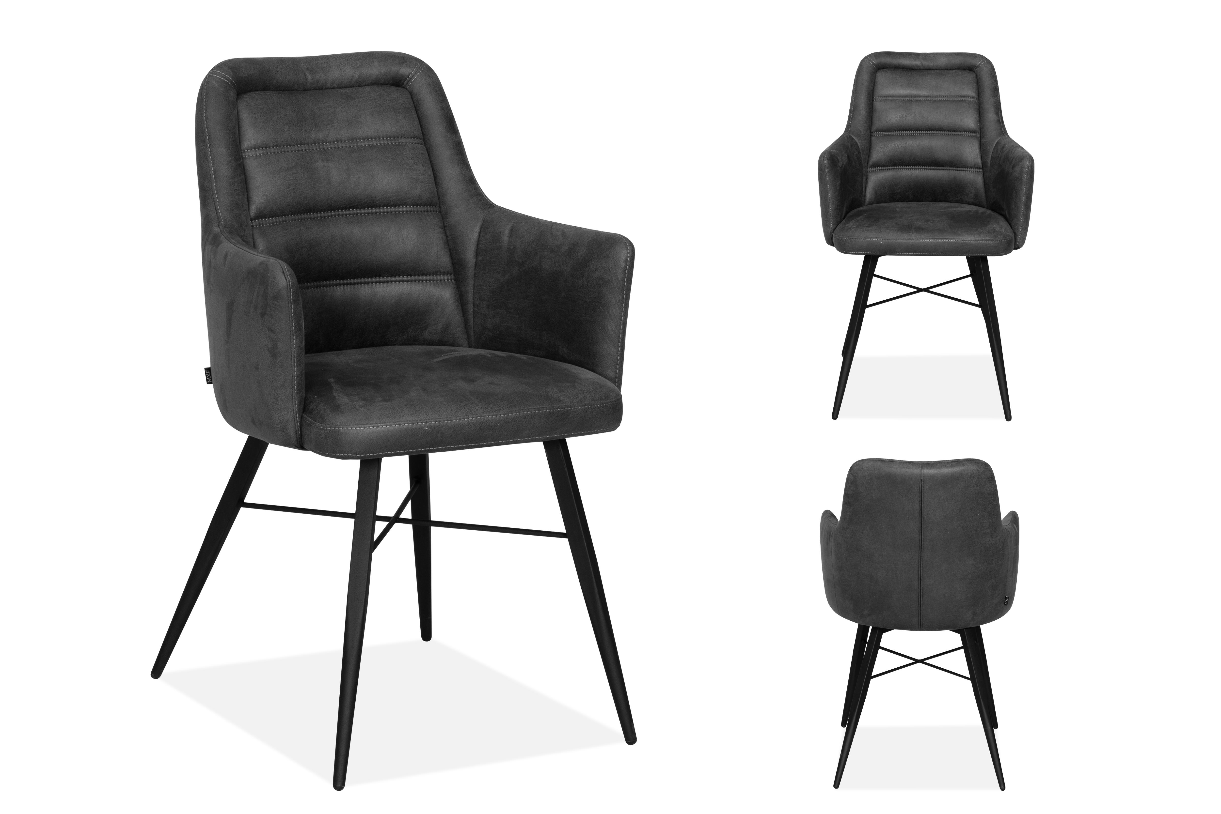 Asher eetkamerstoel (met armleuning)