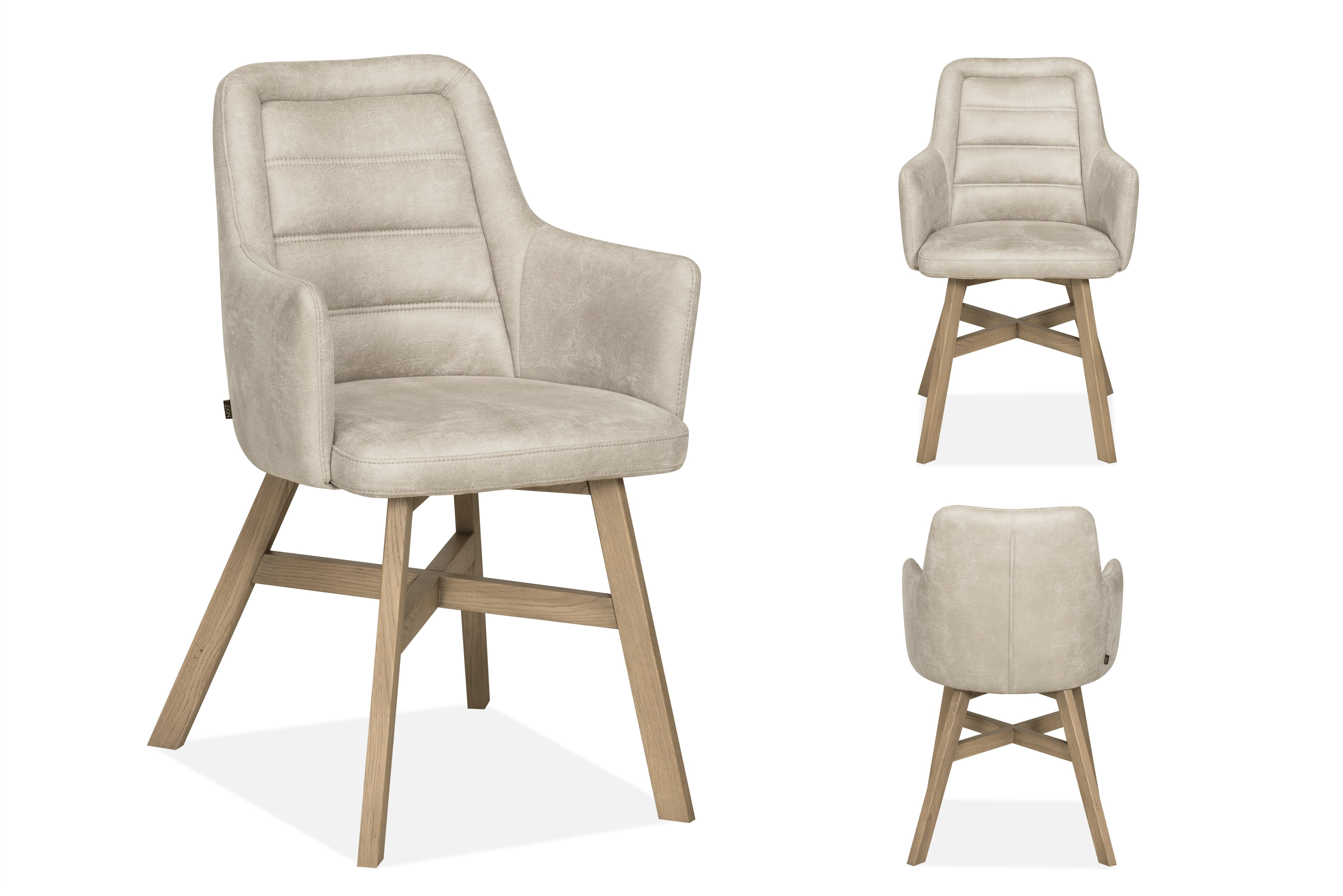 Asher eetkamerstoel (met armleuning)