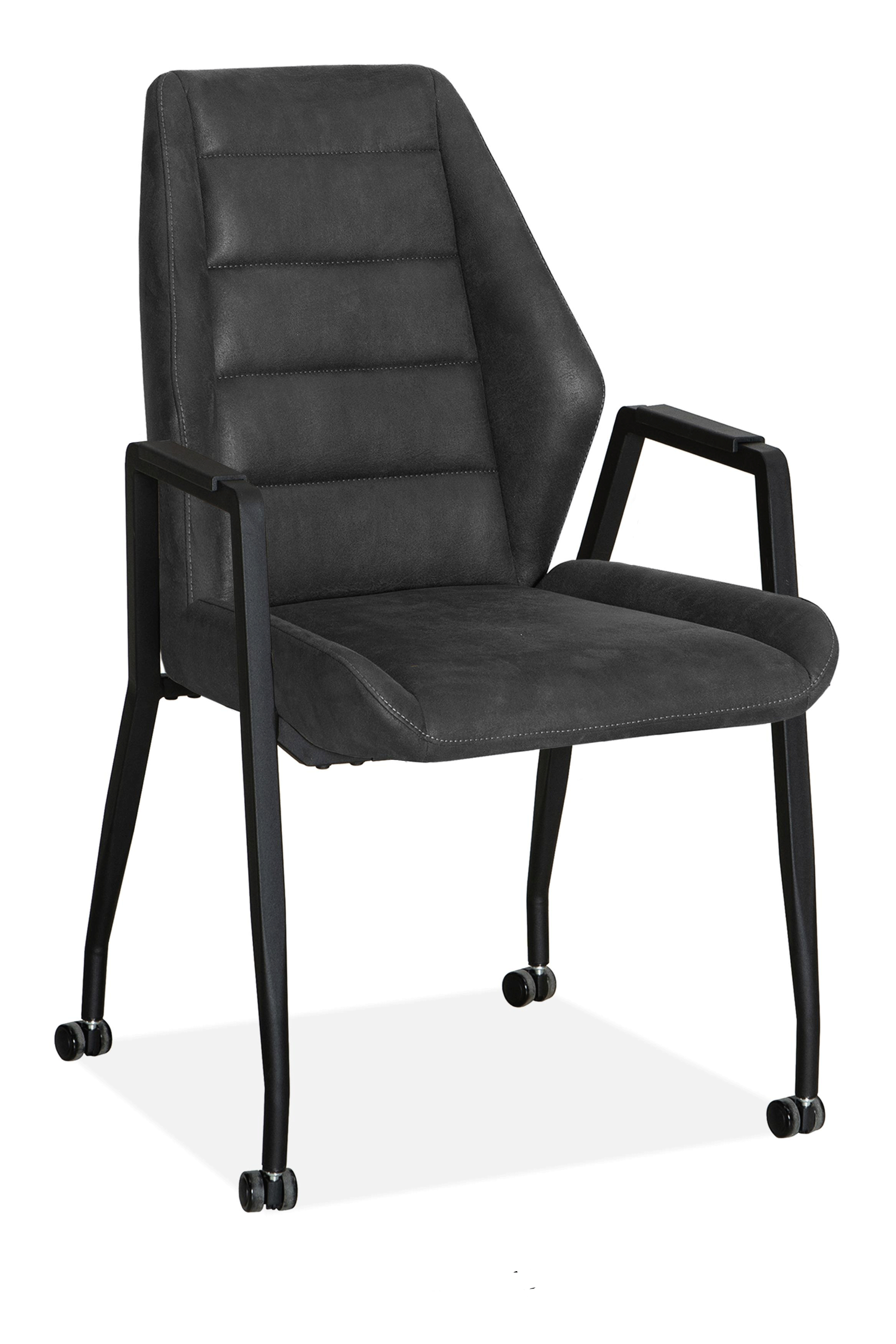 Albany eetkamerstoel (met wieltjes)