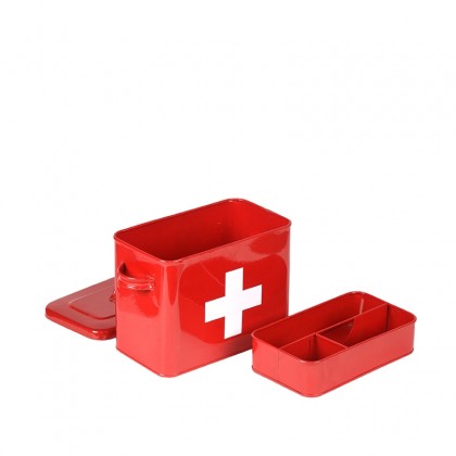 LABEL51 Opbergblik EHBO - Rood - Metaal